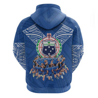 Toa Samoa Hoodie Samoan Warrior Spirit Rugby - Polynesian Pride
