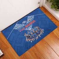 Toa Samoa Rubber Doormat Samoan Warrior Spirit Rugby DT05 - Polynesian Pride