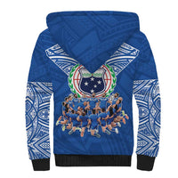Toa Samoa Sherpa Hoodie Samoan Warrior Spirit Rugby - Polynesian Pride