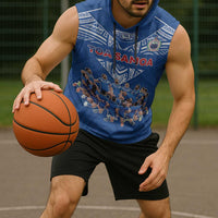 Toa Samoa Sleeveless Hoodie Samoan Warrior Spirit Rugby - Polynesian Pride