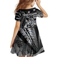 Personalised Maori Romantic Valentine Family Matching Tank Maxi Dress and Hawaiian Shirt The Hongi Kiss Black Galaxy