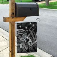 Maori Romantic Valentine Garden Flag The Hongi Kiss Black Galaxy