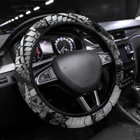 Maori Romantic Valentine Steering Wheel Cover The Hongi Kiss Black Galaxy