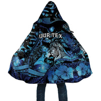 Personalised Maori Romantic Valentine Cloak The Hongi Kiss Blue Galaxy