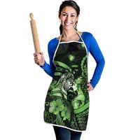 Maori Romantic Valentine Apron The Hongi Kiss Green Galaxy