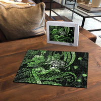 Maori Romantic Valentine Puzzle The Hongi Kiss Green Galaxy