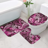 Maori Romantic Valentine Bathroom Set The Hongi Kiss Pink Galaxy