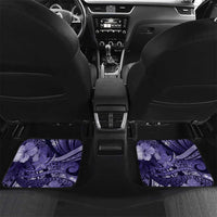 Personalised Maori Romantic Valentine Car Mats The Hongi Kiss Purple Galaxy