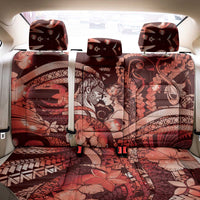 Maori Romantic Valentine Back Car Seat Cover The Hongi Kiss Red Galaxy
