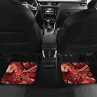 Personalised Maori Romantic Valentine Car Mats The Hongi Kiss Red Galaxy