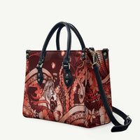 Maori Romantic Valentine Leather Bag The Hongi Kiss Red Galaxy