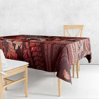 Maori Romantic Valentine Tablecloth The Hongi Kiss Red Galaxy