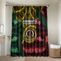 Vanuatu Independence Day Bathroom Set Boar Tusk Warrior Tribal Floral Patterns