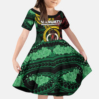 Personalised Vanuatu Independence Day Family Matching Tank Maxi Dress and Hawaiian Shirt Boar Tusk Warrior Tribal Floral Patterns