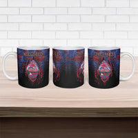 Personalised Guam Ceramic Mug Chamorro Seal Tribal Scratch Design - Polynesian Pride