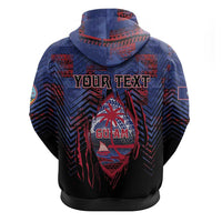 Personalised Guam Hoodie Chamorro Seal Tribal Scratch Design - Polynesian Pride