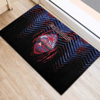 Guam Rubber Doormat Chamorro Seal Tribal Scratch Design - Polynesian Pride
