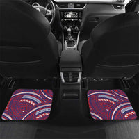 Personalised Samoa Mixed Martial Arts Car Mats Flying Knee Of Samoan DT05 Set 2pcs - Back Black - Polynesian Pride