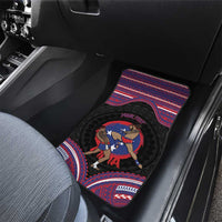 Personalised Samoa Mixed Martial Arts Car Mats Flying Knee Of Samoan DT05 - Polynesian Pride