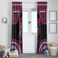 Samoa Mixed Martial Arts Window Curtain Flying Knee Of Samoan DT05 - Polynesian Pride