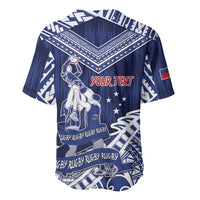 Personalised Samoa Rugby Baseball Jersey Pacific Warrior Glory DT05 - Polynesian Pride