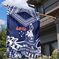 Samoa Rugby Garden Flag Pacific Warrior Glory DT05 - Polynesian Pride