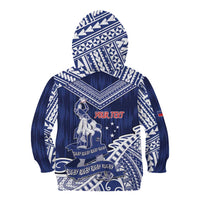 Personalised Samoa Rugby Kid Hoodie Pacific Warrior Glory DT05 - Polynesian Pride