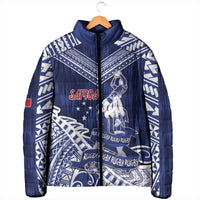 Personalised Samoa Rugby Padded Jacket Pacific Warrior Glory DT05 - Polynesian Pride