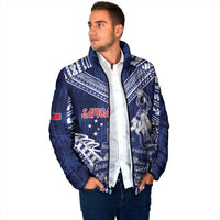 Personalised Samoa Rugby Padded Jacket Pacific Warrior Glory DT05 - Polynesian Pride
