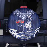 Samoa Rugby Spare Tire Cover Pacific Warrior Glory DT05 No hole Navy - Polynesian Pride
