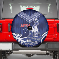 Samoa Rugby Spare Tire Cover Pacific Warrior Glory DT05 - Polynesian Pride