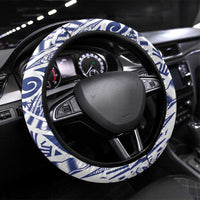 Samoa Rugby Steering Wheel Cover Pacific Warrior Glory DT05 Universal Fit Navy - Polynesian Pride