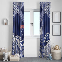 Samoa Rugby Window Curtain Pacific Warrior Glory DT05 - Polynesian Pride