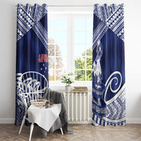 Samoa Rugby Window Curtain Pacific Warrior Glory DT05 - Polynesian Pride