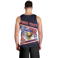 Personalized American Samoa Men Tank Top Bald Eagle With Polynesian Pattern DT05 - Polynesian Pride
