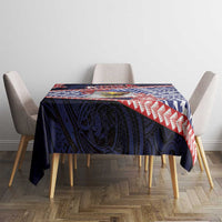 American Samoa Tablecloth Bald Eagle With Polynesian Pattern DT05 - Polynesian Pride