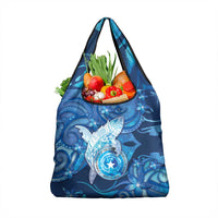 Northern Mariana Islands Grocery Bag Galaxy Polynesian Shark Tattoo DT05 1-pack One Size Blue - Polynesian Pride