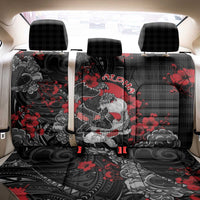 Hawaiian And Japanese Back Car Seat Cover Aloha Koi Fish Palaka Patterns - Polynesian Pride