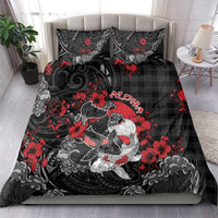 Hawaiian And Japanese Bedding Set Aloha Koi Fish Palaka Patterns DT05 - Polynesian Pride