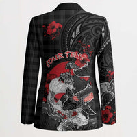 Personalised Hawaiian And Japanese Blazer Aloha Koi Fish Palaka Patterns DT05 - Polynesian Pride