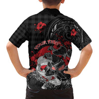Personalised Hawaiian And Japanese Family Matching Off Shoulder Maxi Dress and Hawaiian Shirt Aloha Koi Fish Palaka Patterns DT05 - Polynesian Pride