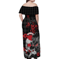 Personalised Hawaiian And Japanese Family Matching Off Shoulder Maxi Dress and Hawaiian Shirt Aloha Koi Fish Palaka Patterns DT05 - Polynesian Pride