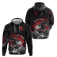 Personalised Hawaiian And Japanese Hoodie - Aloha Koi Fish Palaka Patterns DT05 - Polynesian Pride