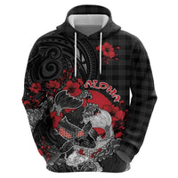 Personalised Hawaiian And Japanese Hoodie - Aloha Koi Fish Palaka Patterns DT05 - Polynesian Pride