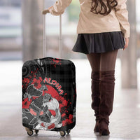 Hawaiian And Japanese Luggage Cover Aloha Koi Fish Palaka Patterns DT05 - Polynesian Pride