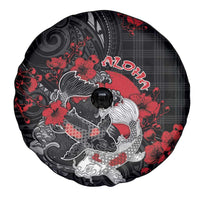 Hawaiian And Japanese Spare Tire Cover Aloha Koi Fish Palaka Patterns DT05 - Polynesian Pride