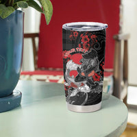 Personalised Hawaiian And Japanese Tumbler Cup Aloha Koi Fish Palaka Patterns DT05 - Polynesian Pride