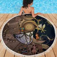 Hawaii Makahiki Beach Blanket Polynesian Sky And Earth - Polynesian Pride