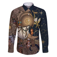 Hawaii Makahiki Family Matching Mermaid Dress and Hawaiian Shirt Polynesian Sky And Earth - Polynesian Pride