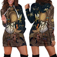 Hawaii Makahiki Hoodie Dress Polynesian Sky And Earth - Polynesian Pride